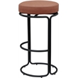 Meridian Furniture Madison Cognac Vegan Leather Bar Stool (Set of 2)
