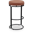 Meridian Furniture Madison Cognac Vegan Leather Bar Stool (Set of 2)