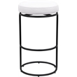 Meridian Furniture Madison Cream Vegan Leather Bar Stool (Set of 2)