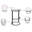 Meridian Furniture Madison Cream Vegan Leather Bar Stool (Set of 2)