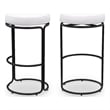 Meridian Furniture Madison Cream Vegan Leather Bar Stool (Set of 2)