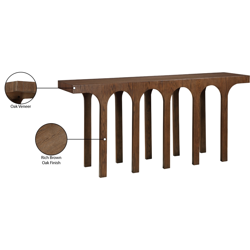 Meridian Furniture Westfield Brown Console Table