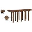 Meridian Furniture Westfield Brown Console Table