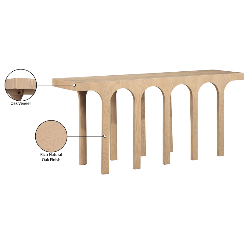 Meridian Furniture Westfield Natural Console Table