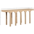 Meridian Furniture Westfield Natural Console Table