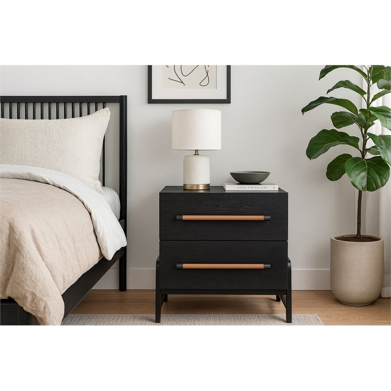 Meridian Furniture Kaya Black Night Stand