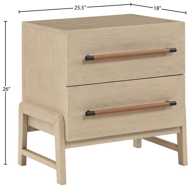 Meridian Furniture Kaya Natural Night Stand