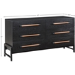 Meridian Furniture Kaya Black Dresser
