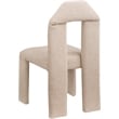 Meridian Furniture Bennett Beige Boucle Fabric Dining Chair (Set of 2)