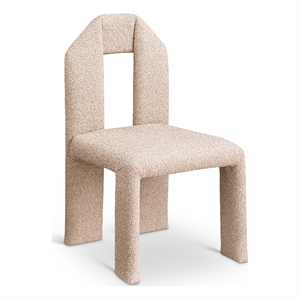 Meridian Furniture Bennett Beige Boucle Fabric Dining Chair (Set of 2)