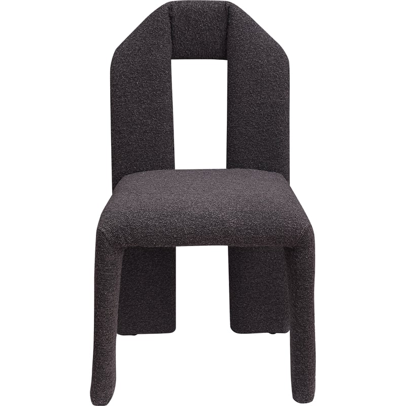 Meridian Furniture Bennett Brown Boucle Fabric Dining Chair (Set of 2)