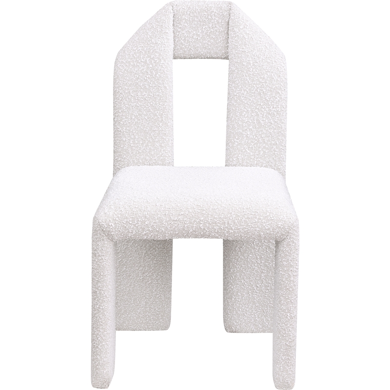 Meridian Furniture Bennett Cream Boucle Fabric Dining Chair (Set of 2)