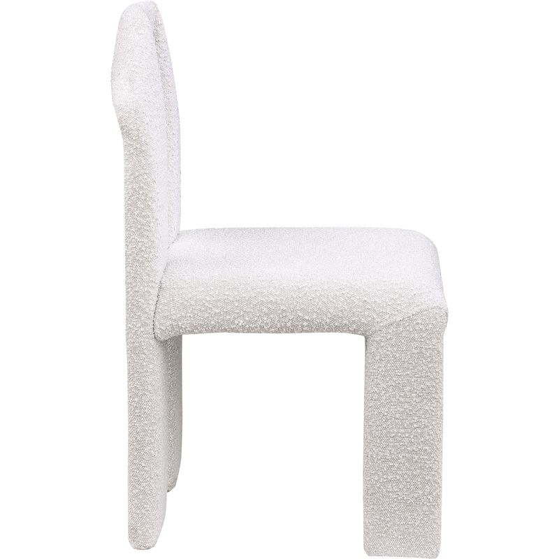 Meridian Furniture Bennett Cream Boucle Fabric Dining Chair (Set of 2)