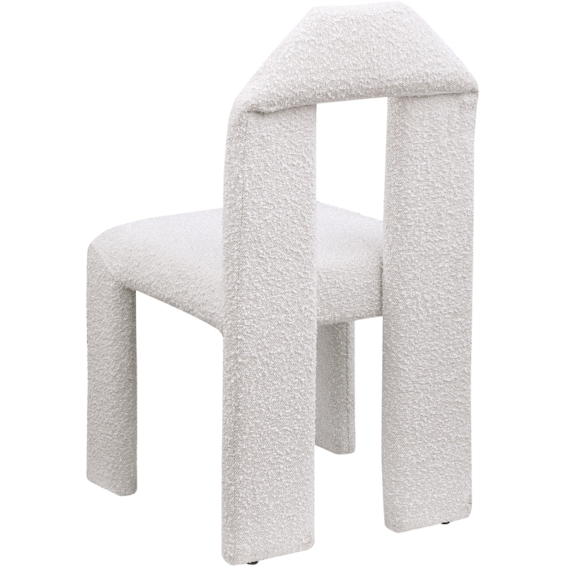 Meridian Furniture Bennett Cream Boucle Fabric Dining Chair (Set of 2)