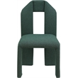 Meridian Furniture Bennett Green Boucle Fabric Dining Chair (Set of 2)