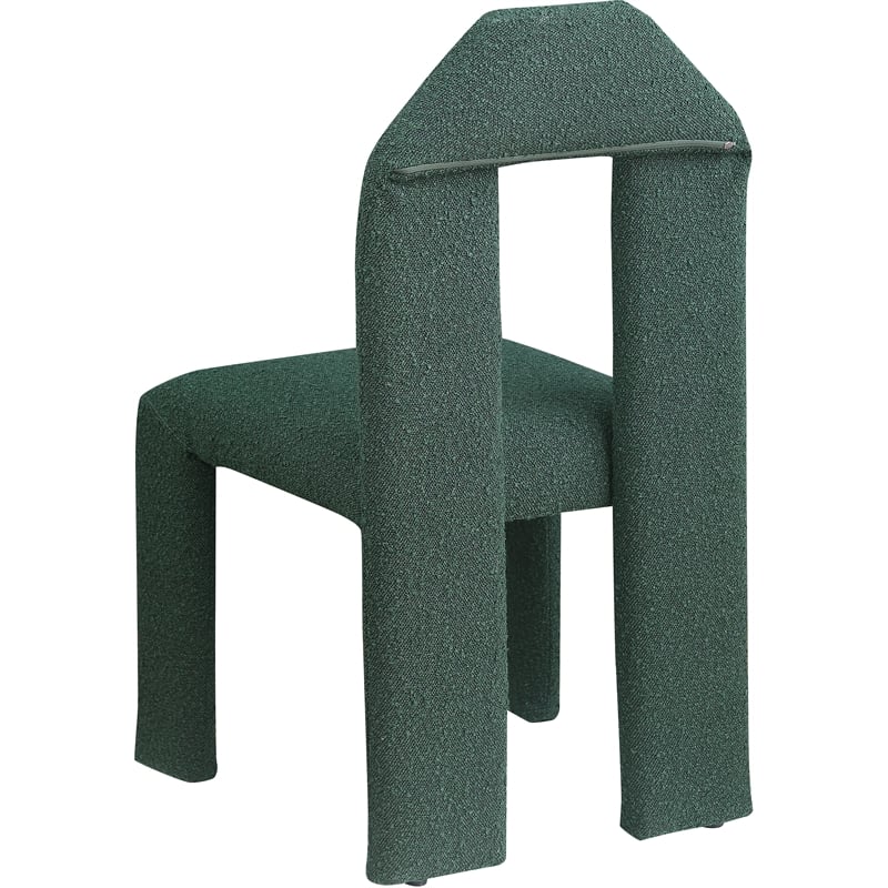 Meridian Furniture Bennett Green Boucle Fabric Dining Chair (Set of 2)