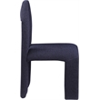 Meridian Furniture Bennett Navy Boucle Fabric Dining Chair (Set of 2)