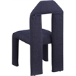 Meridian Furniture Bennett Navy Boucle Fabric Dining Chair (Set of 2)