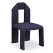 Meridian Furniture Bennett Navy Boucle Fabric Dining Chair (Set of 2)