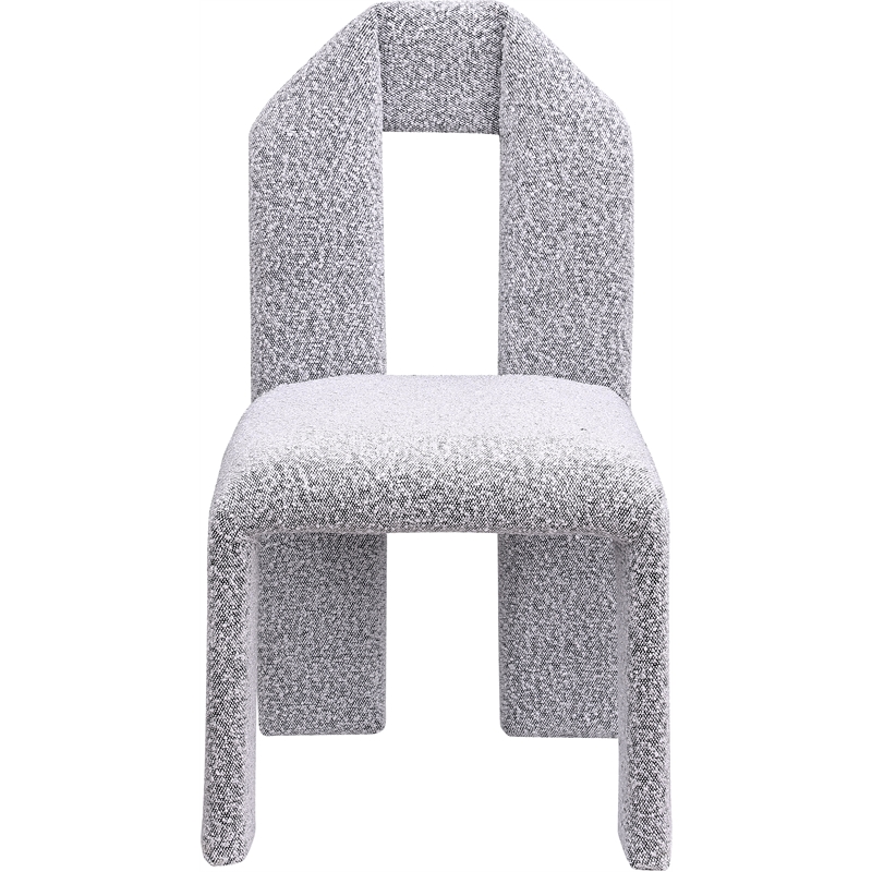 Meridian Furniture Bennett Grey Boucle Fabric Dining Chair (Set of 2)