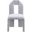 Meridian Furniture Bennett Grey Boucle Fabric Dining Chair (Set of 2)