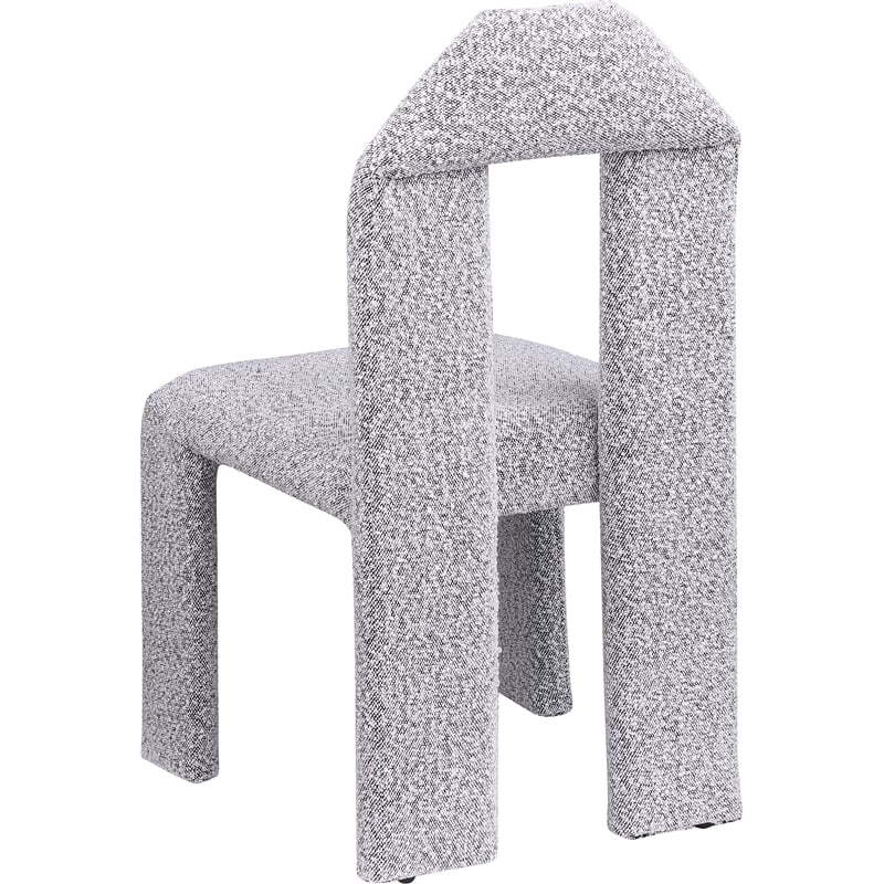 Meridian Furniture Bennett Grey Boucle Fabric Dining Chair (Set of 2)