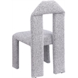 Meridian Furniture Bennett Grey Boucle Fabric Dining Chair (Set of 2)