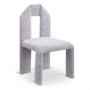 Meridian Furniture Bennett Grey Boucle Fabric Dining Chair (Set of 2)