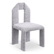 Meridian Furniture Bennett Grey Boucle Fabric Dining Chair (Set of 2)