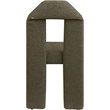 Meridian Furniture Bennett Olive Boucle Fabric Dining Chair (Set of 2)