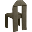 Meridian Furniture Bennett Olive Boucle Fabric Dining Chair (Set of 2)