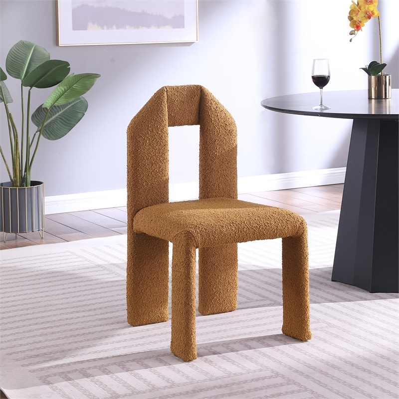 Meridian Furniture Bennett Saddle Boucle Fabric Dining Chair (Set of 2)