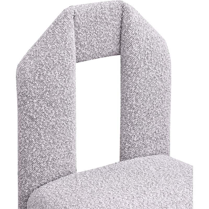 Meridian Furniture Bennett Taupe Boucle Fabric Dining Chair (Set of 2)