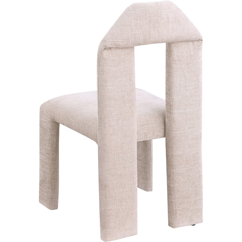 Meridian Furniture Bennett Beige Chenille Fabric Dining Chair (Set of 2)