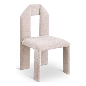 Meridian Furniture Bennett Beige Chenille Fabric Dining Chair (Set of 2)