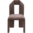 Meridian Furniture Bennett Brown Chenille Fabric Dining Chair (Set of 2)
