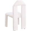 Meridian Furniture Bennett Cream Chenille Fabric Dining Chair (Set of 2)