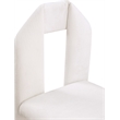Meridian Furniture Bennett Cream Chenille Fabric Dining Chair (Set of 2)