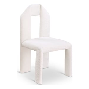 Meridian Furniture Bennett Cream Chenille Fabric Dining Chair (Set of 2)