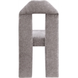 Meridian Furniture Bennett Grey Chenille Fabric Dining Chair (Set of 2)