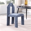 Meridian Furniture Bennett Light Blue Chenille Fabric Dining Chair (Set of 2)