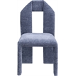 Meridian Furniture Bennett Light Blue Chenille Fabric Dining Chair (Set of 2)