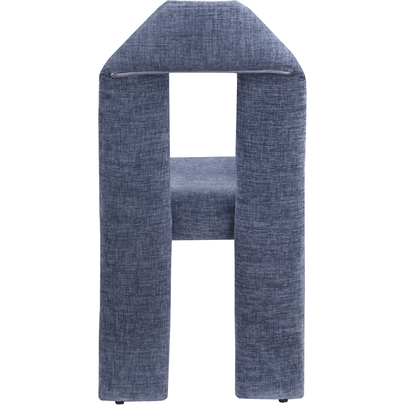 Meridian Furniture Bennett Light Blue Chenille Fabric Dining Chair (Set of 2)