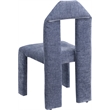 Meridian Furniture Bennett Light Blue Chenille Fabric Dining Chair (Set of 2)