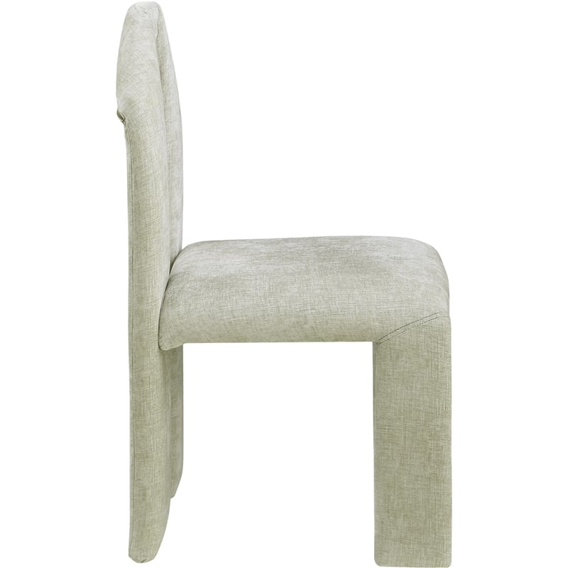 Meridian Furniture Bennett Mint Chenille Fabric Dining Chair (Set of 2)