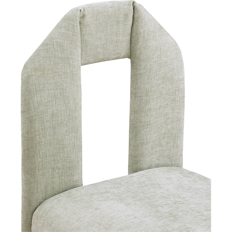 Meridian Furniture Bennett Mint Chenille Fabric Dining Chair (Set of 2)