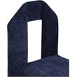 Meridian Furniture Bennett Navy Chenille Fabric Dining Chair (Set of 2)