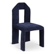 Meridian Furniture Bennett Navy Chenille Fabric Dining Chair (Set of 2)