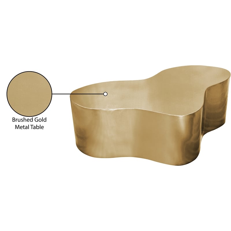 Meridian Furniture Tevere Gold Coffee Table