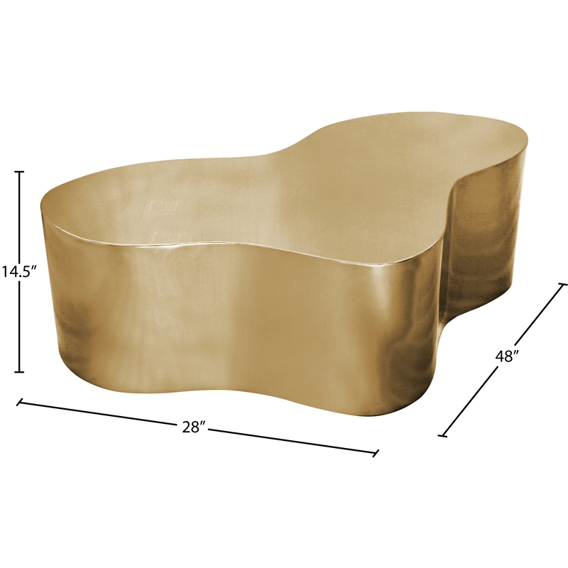 Meridian Furniture Tevere Gold Coffee Table
